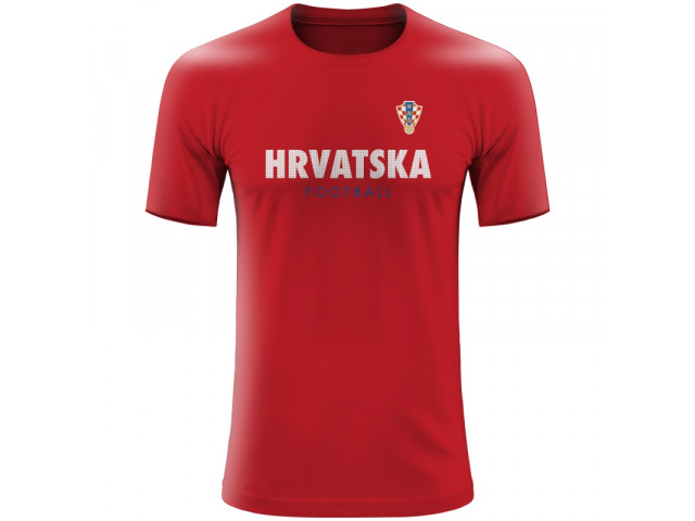 Bavlněné tričko Chorvatsko 2202 - červená